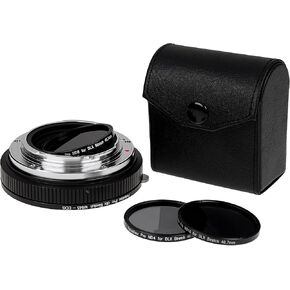 Fotodiox DLX Stretch Lens Adapter - Compatible with Mamiya 645 (M645) Mount Lens to Canon EF Mount D/SLR Cameras - with Macro Focusing Helicoid and Magnetic Drop-in Filters