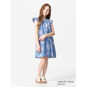 Uniqlo Denim Dress | Printed