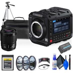 Blackmagic Design Pyxis 6K Full-Frame Cinema Box Camera (Leica L) (CINECAMCPYXA60LFL) + Panasonic Lumix S 35mm Lens + 256GB CFexpress Type B Card + Case + Tripod + BP-U35 + More
