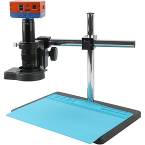 Electron Microscope with USB Output, 180X Zoom C-Mount Lens, Industrial Camera for PCB Soldering