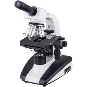 Student Microscope 40X-1600X with WF Eyepiece, Coarse/Fine Focus, LED/20W Light for School Lab