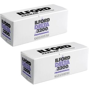 2 X Ilford Delta 3200 Professional ، Black and White Film ، 120 (6 cm) ، ISO 3200 (1921535)
