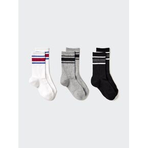 uniqlo مخطط الجوارب | 3 أزواج