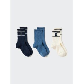uniqlo الجوارب العادية | 3 أزواج