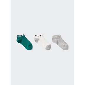 Uniqlo مخططة الجوارب قصيرة | 3 أزواج