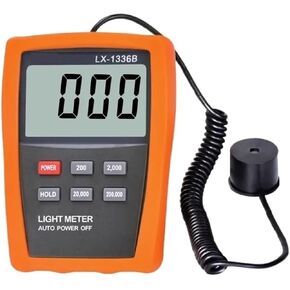 LX1336B LCD Digital Lux Meter 10-200000 Cd/m2 Light Meter Linear UV Brightness Detector for Eye CRT TV LED Screen Data Hold,Accurate Testing