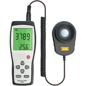 Digital Handheld Light Lux Meter Illuminance 200,000 Lux/FC Luminometer Photometer Lighting Tester Luxmeter,Accurate Testing