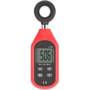 LIAMOS UT383 UT383BT Digital Luxmeter Only UT383BT Bluetooth Mini Light Meter Environmental Test Equipment Handheld Illuminometer,Accurate Testing(UT383)