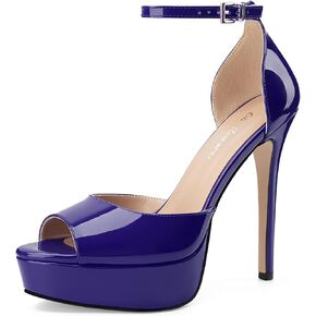 Oh Mispares Women's Stiletto High Heel Sandals Peep Toe Platform Ankle Strap Comfortable Heeled Fashion Sexy Gold Dress Heels for Wedding Evening Party Prom