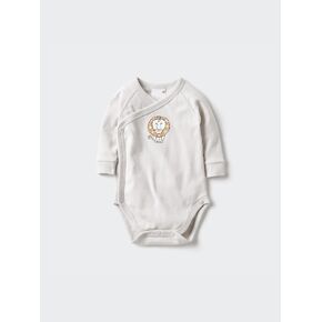 Uniqlo Baby Long Sleeve Bodysuit | Open Front | Lisa Larson