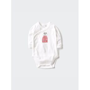 Uniqlo Baby Long Sleeve Bodysuit | Open Front | Lisa Larson