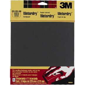 3M 9088DC-NA 9" X 11" Assorted Wetordry® Varnish, Paint Sandpaper