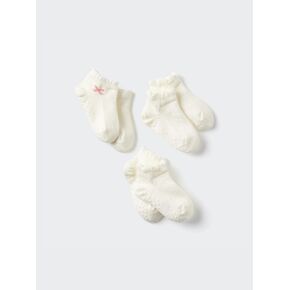 Uniqlo Baby Socks Short | 3 أزواج