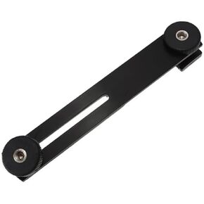 Aluminum Alloy Dual Camera Bracket Light Mount for Studio Lighting DSLR Camera