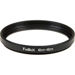 Fotodiox Metal Spacing Ring Filter Adapter, Anodized Black Aluminum 46-46mm