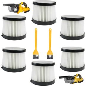 DCV501HB DCV5011H استبدال مرشحات HEPA لـ DEWALT 20V Cordless Handheld Vacuum - حزمة قابلة للغسل وقابلة لإعادة الاستخدام - متوافقة مع Makita ، KXX ، Tengxcel ، camxtool