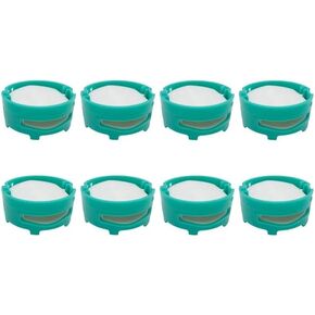 8Pcs Replacement Parts Odor Neutralizer Compatible with Shark AZ3002 HZ3002 AZ3000 HZ3000 IZ862H IZ562H ZD550 Vacuum Cleaner Replacement Cartridges-1541fc3000(Teal)