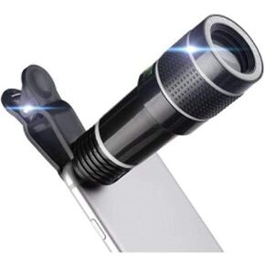 Portable Binoculars High Power Cell Phone Camera Lens 20X Zoom Monocular Telescope Lens Mobile Phone Clip Tripod for Smartphone Camera Lens Phone Accessories
