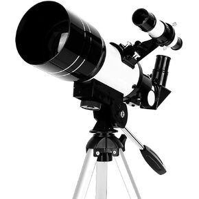 Portable Binoculars High Power Astronomical Telescope,Adults 70mm Astronomical Refractor Hd Telescopes Monocular,with Tripod,with Phone Mount Starfinder 90° Mirror