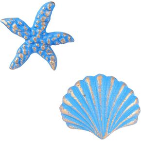 2pcs Coastal Iron Drawer Pulls Nautical Boy Girl Wardrobe Knobs Cabinet Handles for Decor Easy to Install Resistant for Dressers and Closets