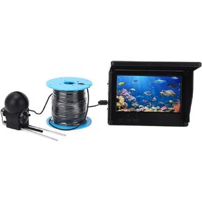 Underwater Fishing Camera, 1080P Wide Angle, Waterproof, Black