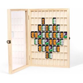 Muziri Kinokoo 135 Case - Wood Case متوافق مع 30 Rolls 35mm Films Storage Box for Kodak 135mm Movie - عرض عنصر وتخزين - حاوية خشبية - 30 فتحات