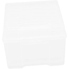 1Set Transparent Photo Organizer Box Durable Photo Storage Case for Easy Identification Organization for Photos Postcards and Certificates Practical Option