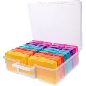 Angoily 1Set Multi Functional Photo Storage Box Organizer for Photos and Postcards Durable Case for Birthdays and Holidays Tidy Up Your Space