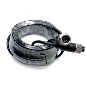 GX12 4-Pin Video Cable - 6M Premium Length with Durable Black Connectors for Superior Audio/Video Performance