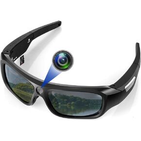 Li&Lu Sport 4K Camera Sunglasses, 2160P FHD Sports & Action Video Cameras for Outdoor Sports (64GB TF Card Included)