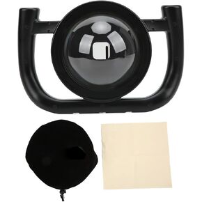 TELESIN 30M Action Camera Dome Port with Stabilizer and Cold Shoe Adapters for 10/9 Cameras