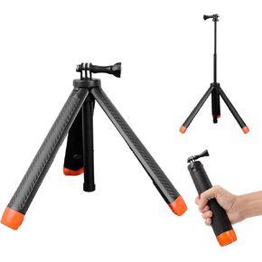 4 in 1 Waterproof Selfie Stick Floating Hand Grip Tripod for GoPro Hero 13 12 11 10 9,Compatible with DJI OSMO Action 5 Pro 4 3、Insta360 Ace Pro 2