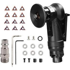 Pneumatic Chamfering Tool, 45 Degree Handheld Metal Deburring Trimming Chamfering Machine, Mini Air-Powered Chamfering Machine Trimming, Chamfer Deburring