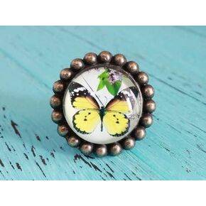 Cute Colored Owl butterfly Crystal Glass Door Knobs Drawer Cabinet Furniture Kitchen Handle for Kid's Bedroom Drawer Cupbroad - (Color: Peacock)