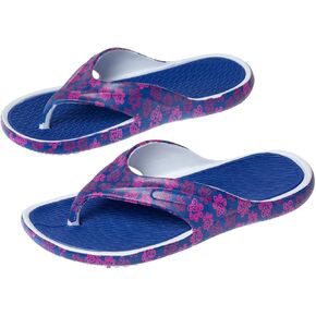 GreaterGood Pawsitively Comfy Flip Flops Lightweight Thong Sole Shock Absorbing Non Slip Pet Print Beach Pool Casual Gifts for Women