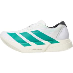 adidas FTWWHT/PURTEA Women's Adizero Adios PRO 4 W FTWR whitePure Teal/Carbon 10.5 US, Wide
