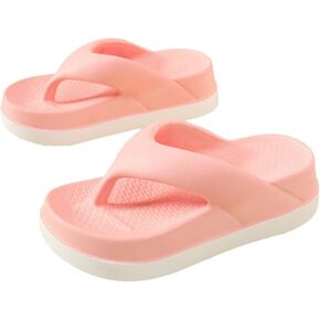 Platform Flip Flop for Women Slip-On Thong Slippers with Arch Support Summer Beach Sandals Comfy Outdoor Walking Shoes