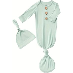Bow Dream Newborn Baby Girls Brodted Bonged Beactuit Solid Beamsuit مع مطابقة Bonnet Bonnet Baby Boy Sleeper