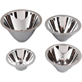 56mm 68mm 77mm 87mm LED Aluminum Reflector Cup Without Mounting Plate Reflective Concentrate Cup for 1W 3W LED Bead(D)