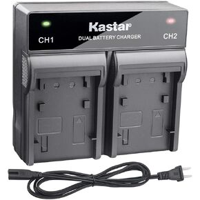 Camera Battery Dual-Channel Charger for Panasonic VW-VBY100, VW-VBT190, VW-VBT380 Battery Pack