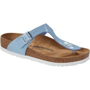 Birkenstock Women's Gizeh Birko-Flor Dove Blue Patent 40 R