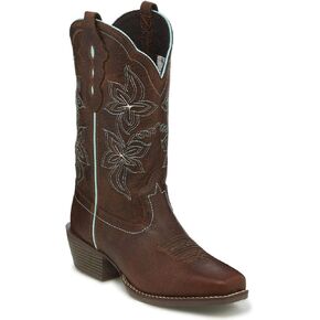 Justin Boots Womens Cadee Casual Boots Mid Calf Low Heel 1-2" - Brown - Size 6 B
