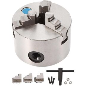 K11 80 3-Jaw Self-Centering Lathe Chuck with Chuck Wrench Industrial Accessory Lathe Chuck clamp
