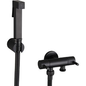 Square HandheldToilet Sprayer Dual Handle BathroomSprayer Set with Single Cold Water Wall Mounted Baby Cloth Diaper Sprayer