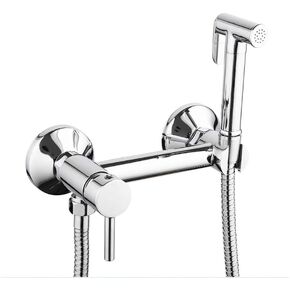 BrassSprayer Cold Hot Water Wall Bracket Toilet Sprayer with Hose, for Closestool