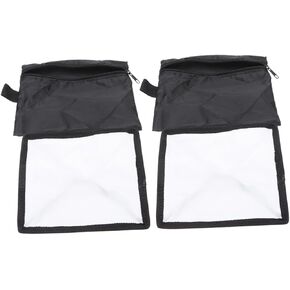 Vaguelly 2pcs Portable Softbox Flash Diffuser Lightweight Foldable Design -Skid Strips for Photography Easy to Store and Carry for