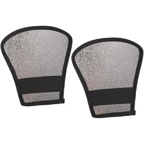 Vaguelly 2Pcs Light Diffuser and Reflector Softbox for Speedlight Flash Diffuser for Photography Silver and White Options Reduces Shadows Strong Stretchy Band