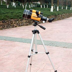 Telescope for Kids Beginners Adults,70mm Aperture 300mm Focal Length AZ Mount Astronomical Refracting,with Tripod & Find