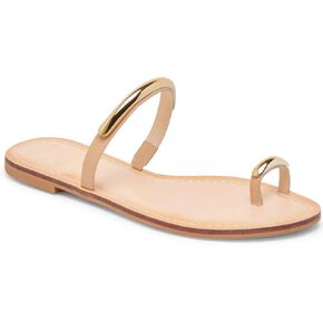 Toe Ring Thong Sandals for Women Open Toe Slide Flat Sandals Casual Summer Dressy Beach Sandals