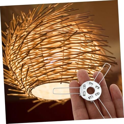 Balacoo Metal Lampshade Spring Clip 24pcs مجموعة لمصابيح الكرة الزجاجية من الخيزران الراتان تعزيز النداء البصري in Kuwait